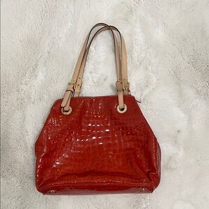 MICHAEL Michael Kors Glossy Red Croc-Embossed Bag